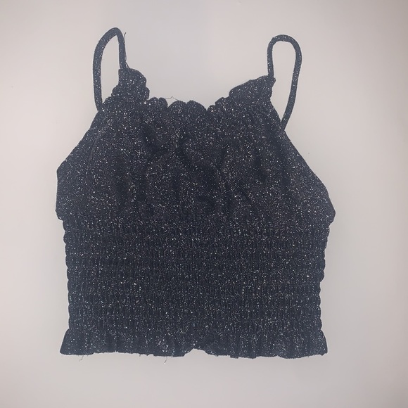 Urban outfitters sparkly crop top size xs - Picture 2 of 4
